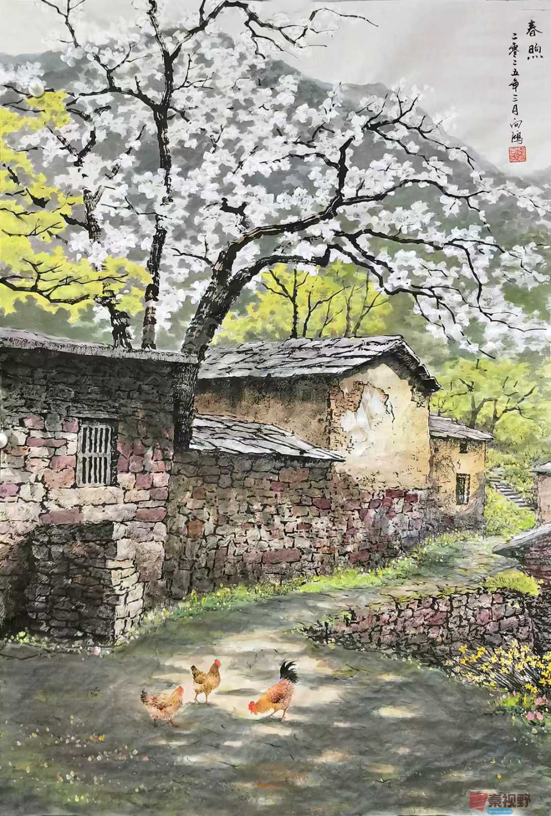 李向鸿水墨画作品欣赏