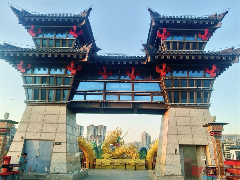 陕西咸阳古渡廊桥【摄影任周民】